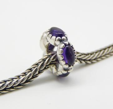Five Petals Spacer Amethyst - The Palace of Amber